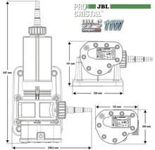 Odkaľovač akvária JBL ProCristal UV-C Compact Plus 11W-thumb-1