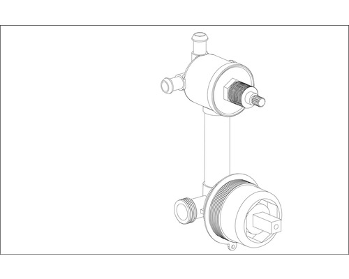 Podomietková termostatická batéria pre sprchu alebo vaňu