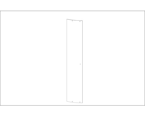 Oblúkové sklenené dvere Aurlane BSP121_6 na sprchový box CAB121