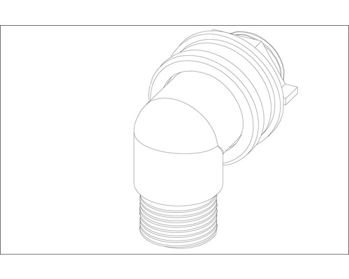 Rohový diel so závitom