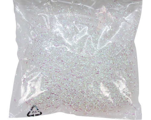 Vrecko s trblietavým posypovým materiálom