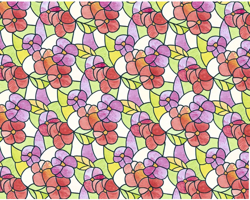 Tapeta s kvetinovým vzorom s kvetmi a listami