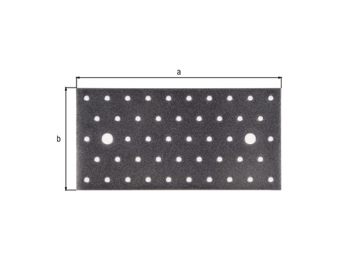 Dierovaná doska s rozmermi