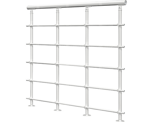 Kovové zábradlie s vodorovnými tyčami