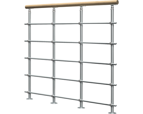 Zábradlie z dreva a kovu