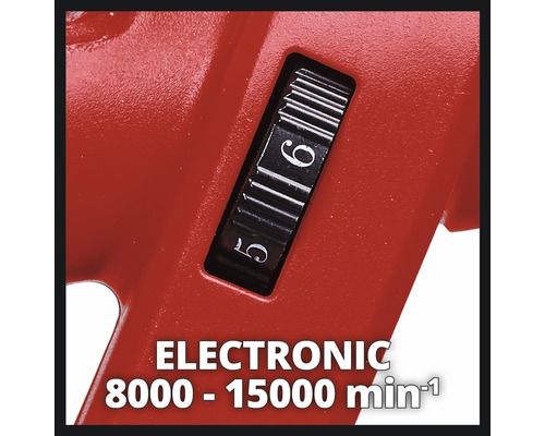 Detailný záber elektronickej regulácie otáčok 8000 až 15000 otáčok za minútu