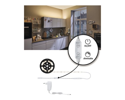 LED pásik s funkciou stmievania v kuchyni