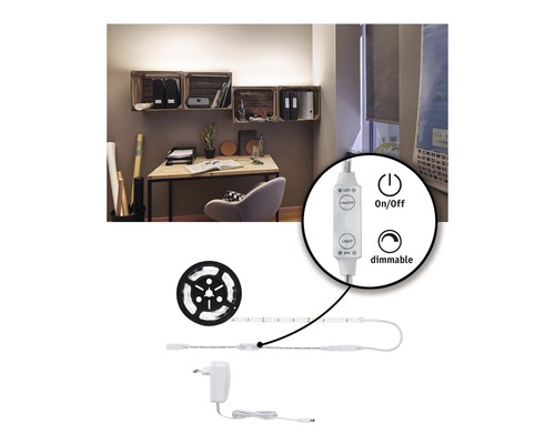 LED pásik s funkciou stmievania v kancelárskom prostredí