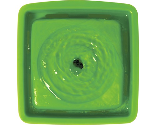 Zelená izbová fontána s vodou