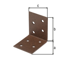 Rohová spojka s otvormi na upevnenie