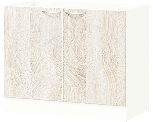 Skrinka pod umývadlo s dvomi dvierkami a úchytmi