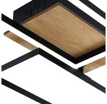 LED stropné svietidlo Briloner 40 W 4400 lm 2700-5000 K čierne s diaľkovým ovládaním