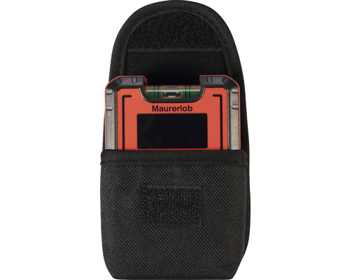 Vrecková vodováha Maurerlob v čiernej taške na náradie