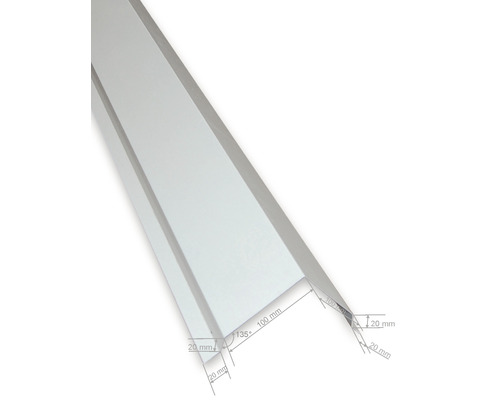 Uholníkový profil s rozmermi