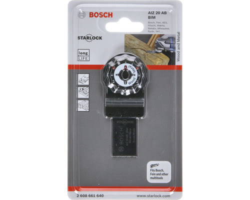 Ponorný pílový list Bosch AIZ 20 AB BIM na drevo a kov v balení