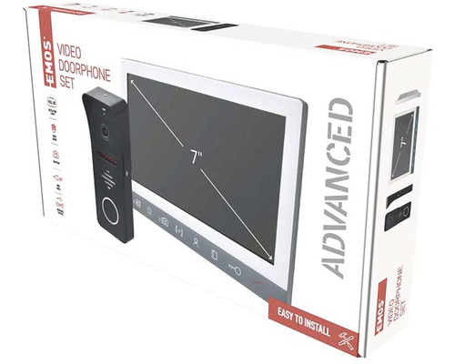 Balenie videovrátnika EMOS so 7-palcovou obrazovkou