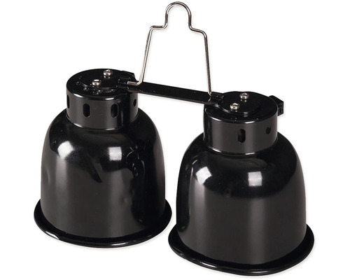 Dvojitá lampa pre plazy so závesom