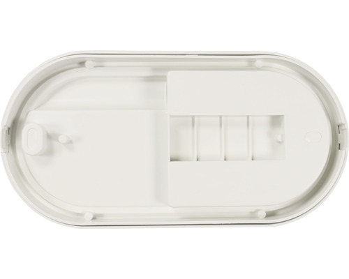 Prázdny oválny plastový kryt pre montáž na strop