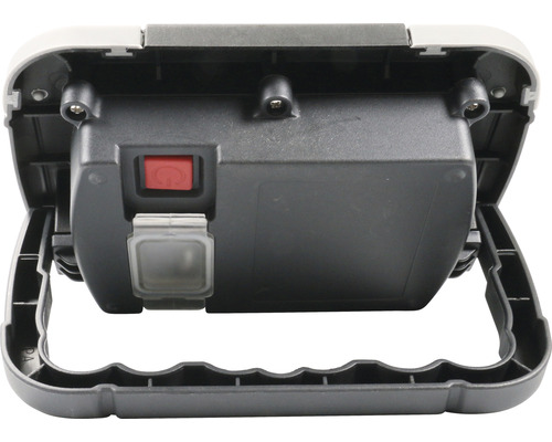 Pohľad zozadu na pracovné svetlo s rukoväťou