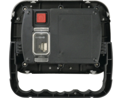 Zadná strana prenosnej pracovnej lampy s rukoväťou