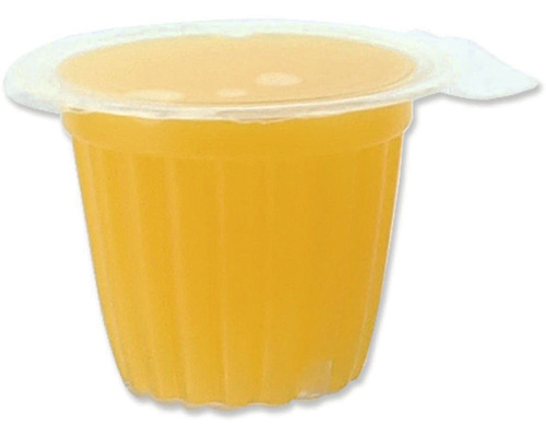 Jedna porcia želé s priehľadným vekom