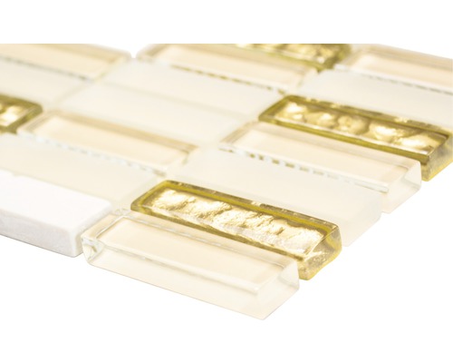 Mozaiková dlaždica zo skla a prírodného kameňa