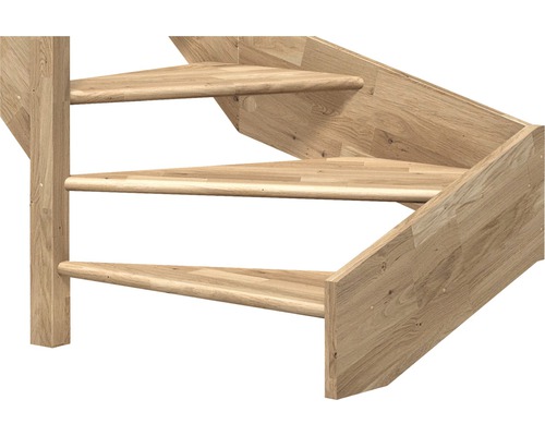 Drevené schodisko s tromi stupňami