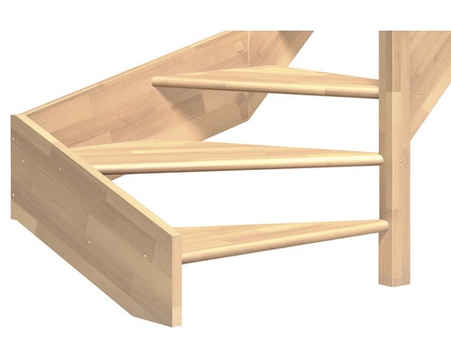 Detail dreveného schodiska