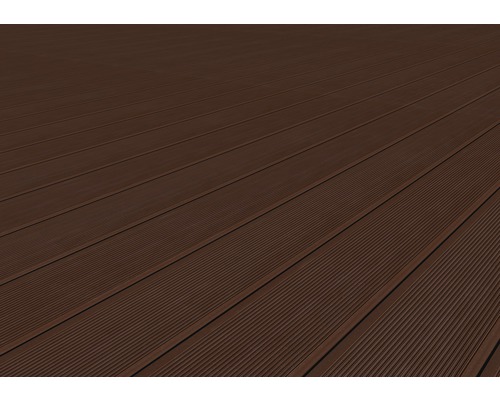 Detail hnedých terasových dosiek