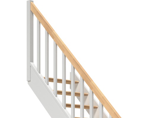 Drevené schodiskové zábradlie s tyčami