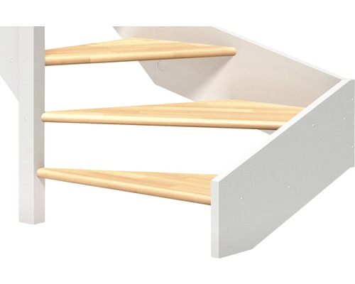 Priestorovo úsporné schodisko s drevenými stupňami