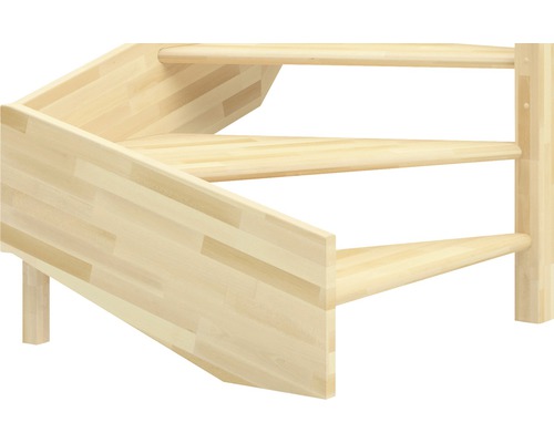 Drevené schodisko s tromi stupňami