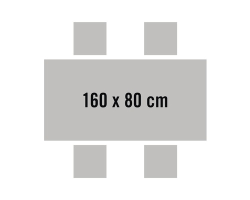 Stôl so štyrmi stoličkami, veľkosť stola 160 x 80 centimetrov