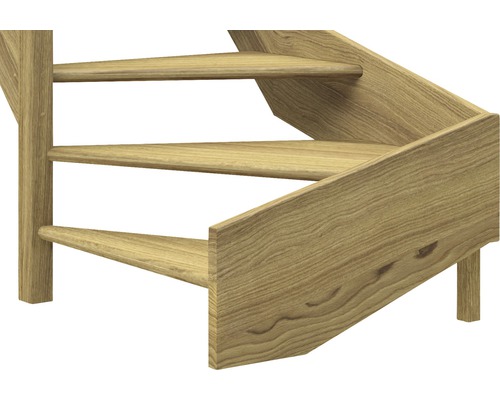 Detailný pohľad na drevené schodisko so stupňami