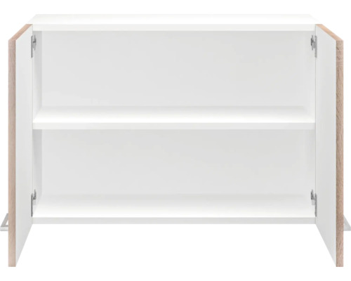 Otvorená závesná skrinka s dvoma policami