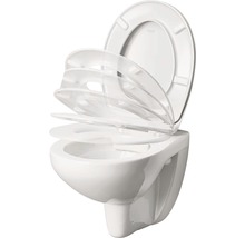 Závesný hlbokosplachovací záchod s WC sedadlom