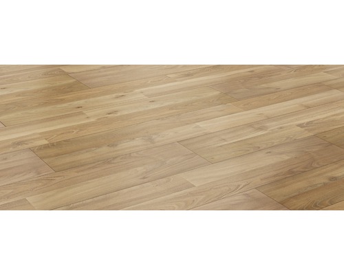Svetlá laminátová podlaha s rybím vzorom