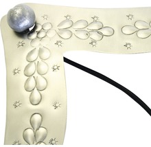 Ozdobná čelenka do vlasov s guľôčkou a vzorom