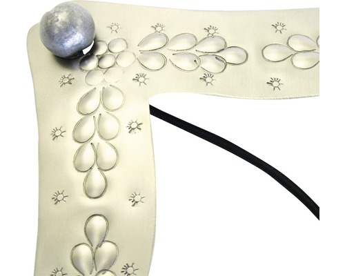 Ozdobná čelenka do vlasov s guľôčkou a vzorom