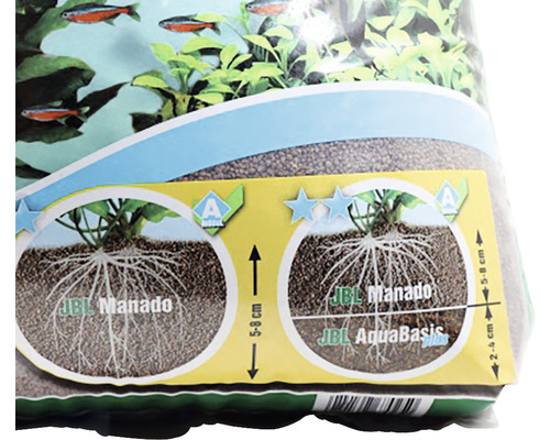 Detail balenia substrátu JBL Manado pre akváriá
