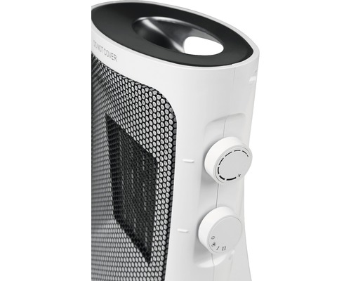 Detailný pohľad na ohrievač s ovládacími prvkami