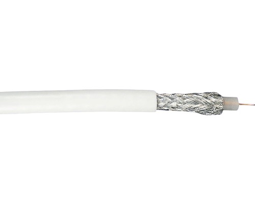 Koaxiálny kábel SD 90 1x1,0mm² biely 50 m-0