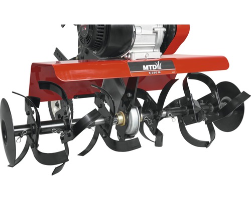 Detail záhradnej frézy MTD