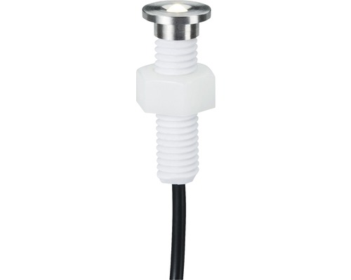 LED vstavané vonkajšie svietidlo Paulmann 93695 Plug and Shine MicroPen II IP67 5x0,22W 3000K nerezová oceľ 5ks Zapustené bodové svietidlo s LED a závitom