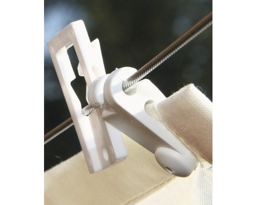 Plastový štipec na bielizeň na šnúre s textíliou