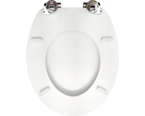WC sedadlo z plastu s chrómovanými pántmi