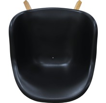 Čierna korba fúrika s drevenými rukoväťami