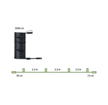 Kábel Paulmann 93930 Plug and Shine IP68 10m 2x1,5mm² čierny-thumb-2