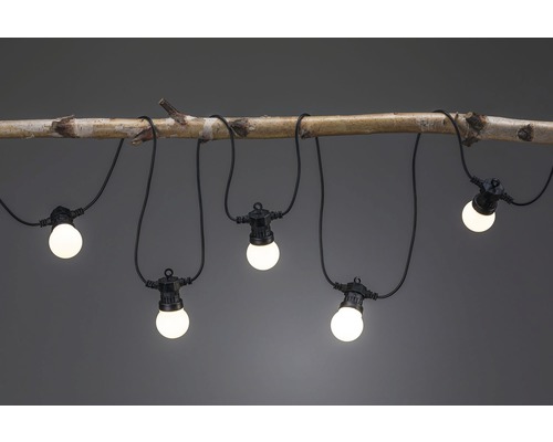 Svetelná reťaz so žiarovkami na konári