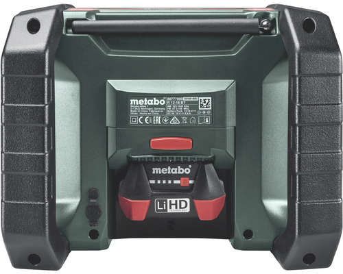 Metabo R 12-18 BT staveniskové rádio zadný pohľad